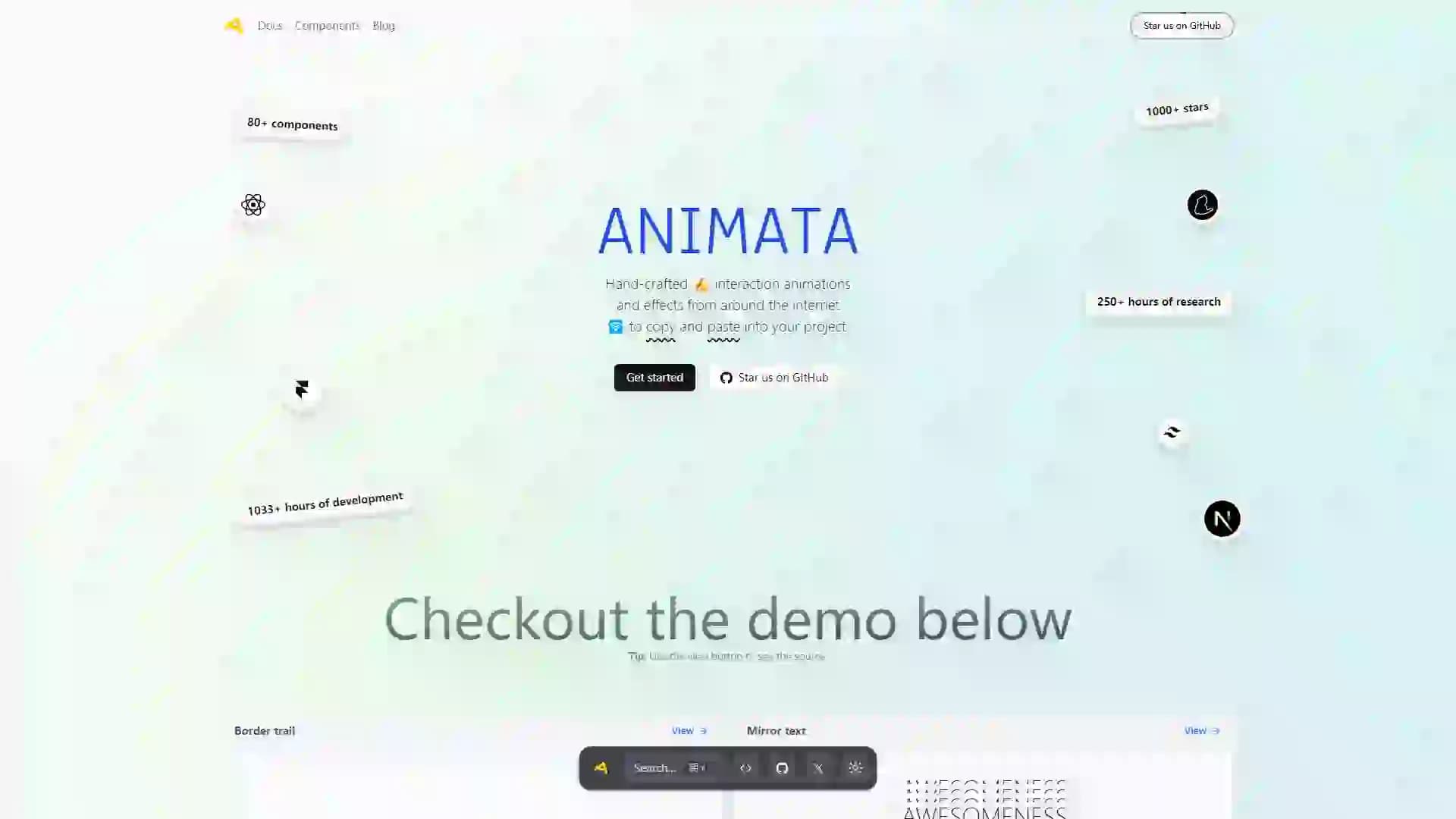 Animata-Interactive Animations | Code Examples