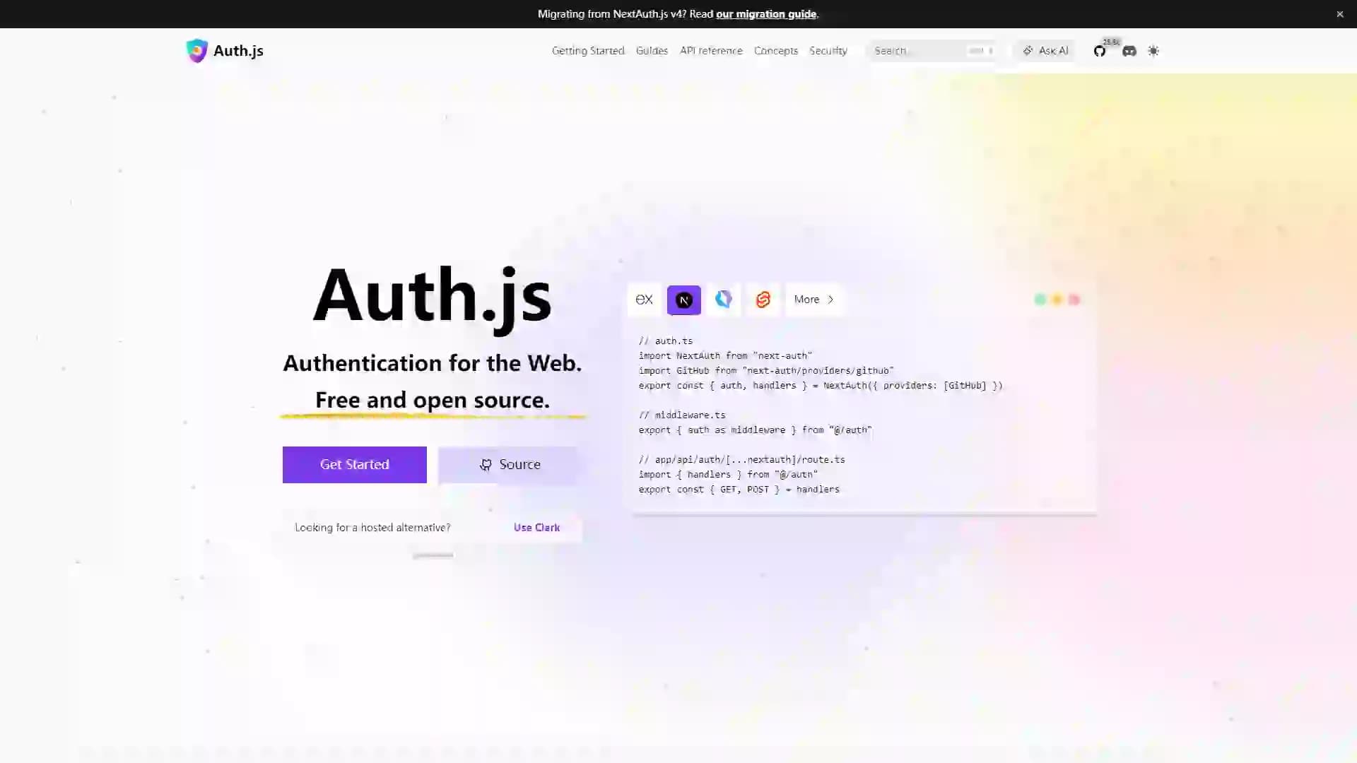 Auth.js-Unified Authentication | Multi-Framework Support