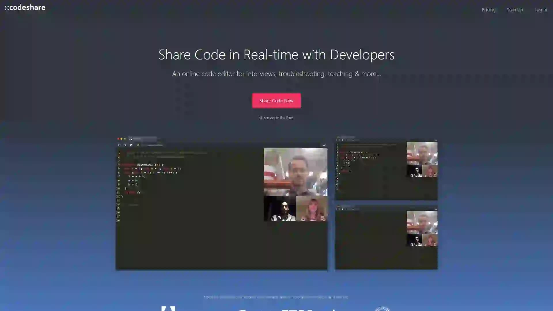 Code Share-Real-time code collaboration | Multi-language support