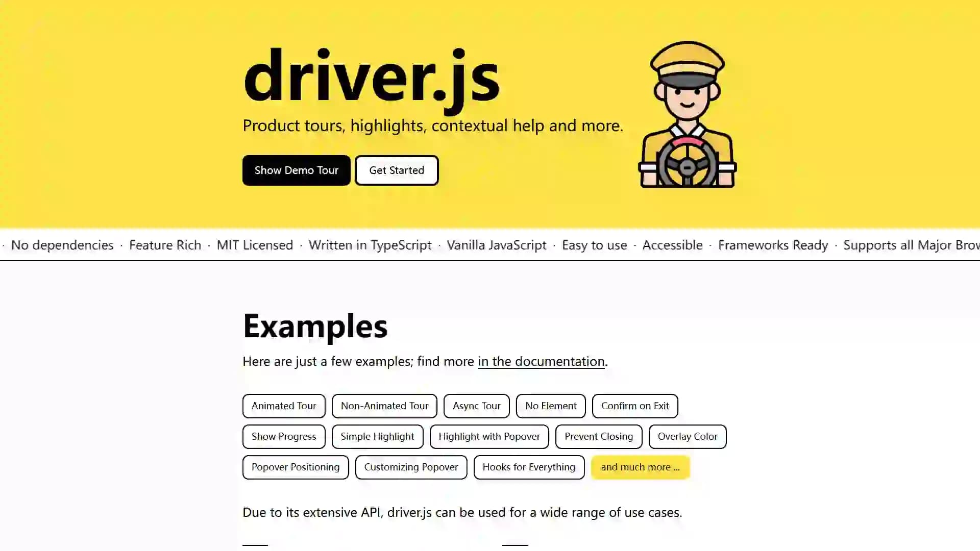 Driver.js-User Guidance | Lightweight & Customizable