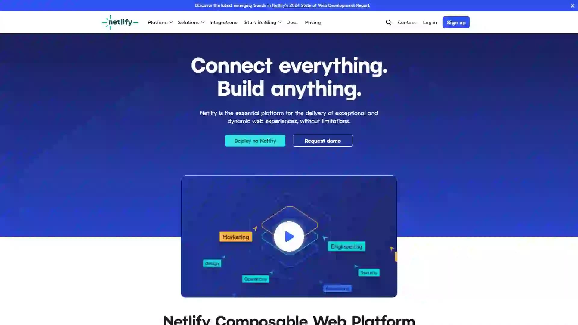 Netlify-Static Site Hosting | Global CDN & Serverless