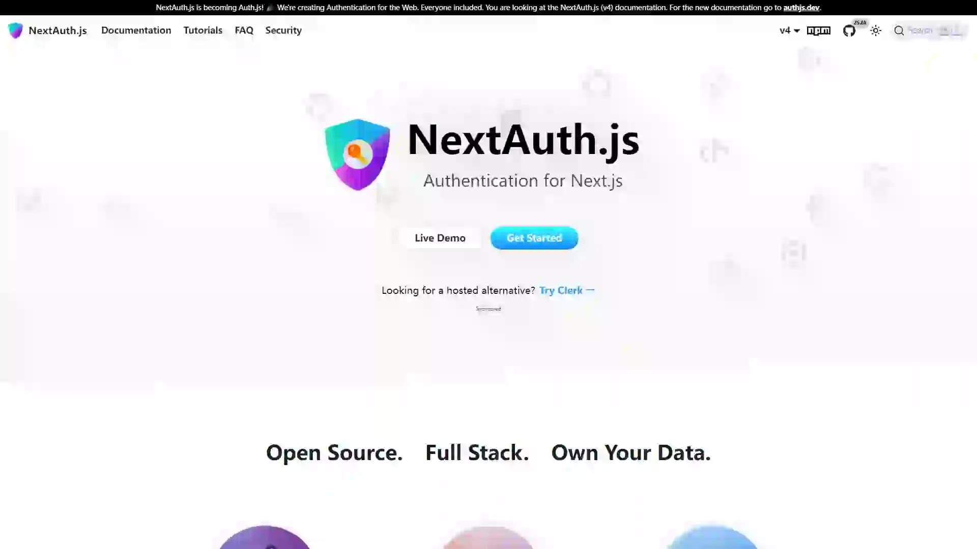 Next Auth.js-Full Stack Authentication | Open Source